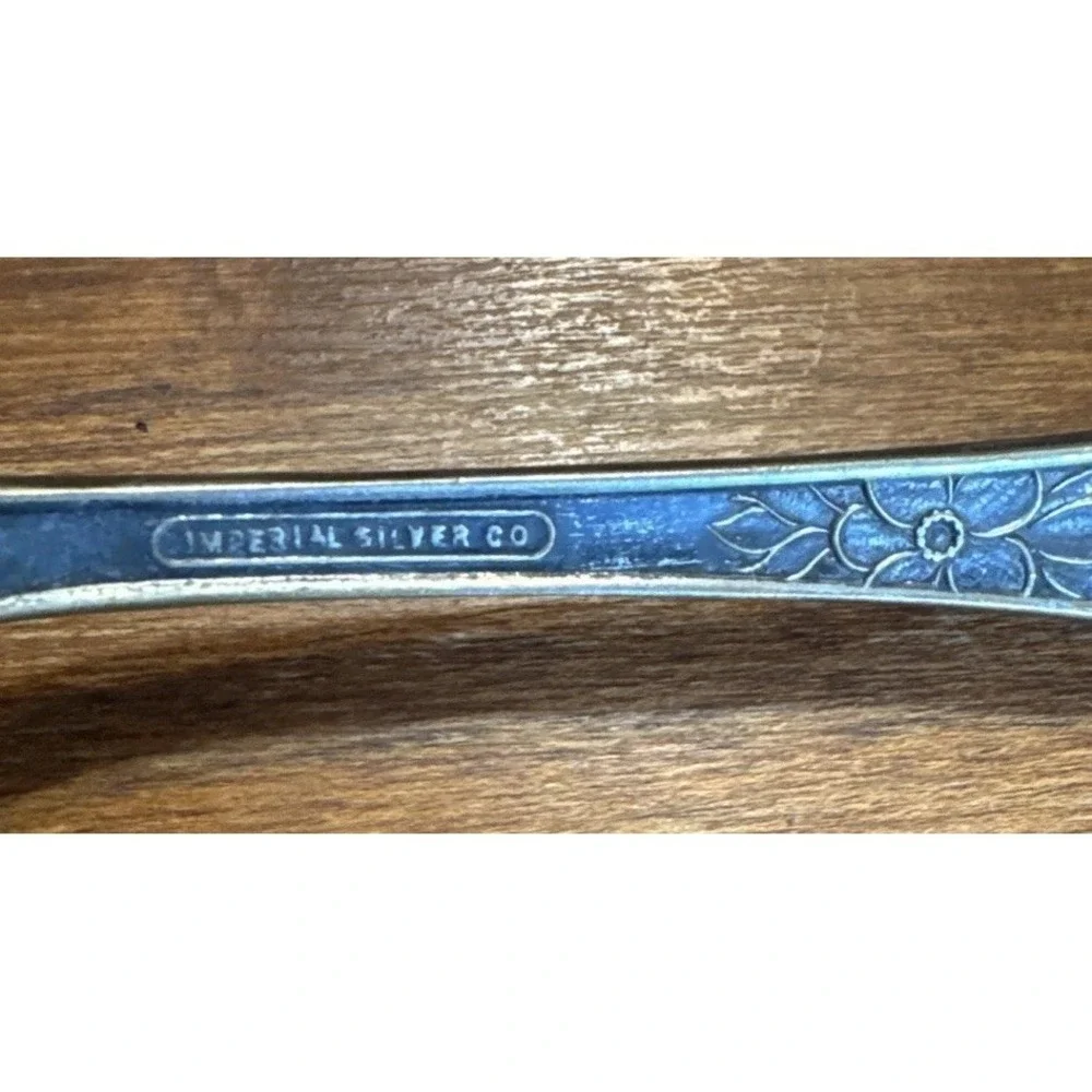 Antique Imperial Silver Co Silverplate Meat Fork  LORRAINE 1913